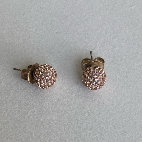 Hillberg& Berk 10mm Sparkle Ball Earrings - Picture 3 of 4
